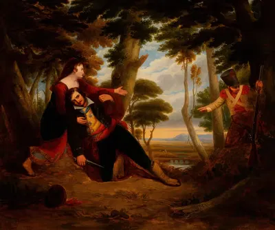 Romantic Scene by William Rickarby Miller, 1846 — digital art print download