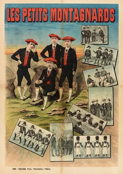 Les Petits Montagnards by Imp. Cassan, 1880-1900 — digital art print download