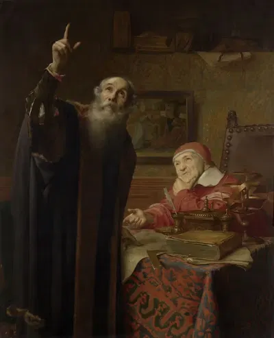 Портрет Галилео Галилея by Эдмон Ван Хове, 1885 — digital art print download