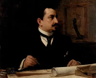 Портрет Жюля Леду by Эдмон Ван Хове, 1904 — digital art print download