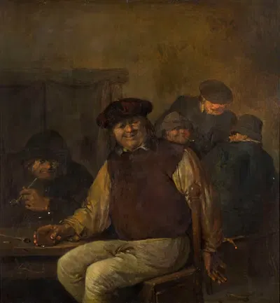 Сельская таверна by Эгберт Ван Хемскерck, 1670 — digital art print download