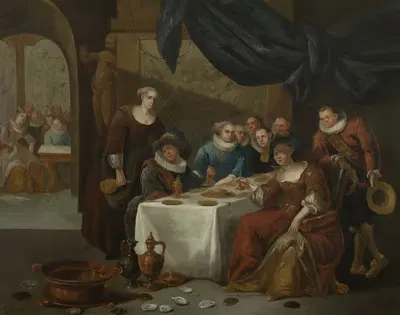 Элегантная компания by Франсуа Ксавер Анри Вербек, 1701 - 1755 — digital art print download