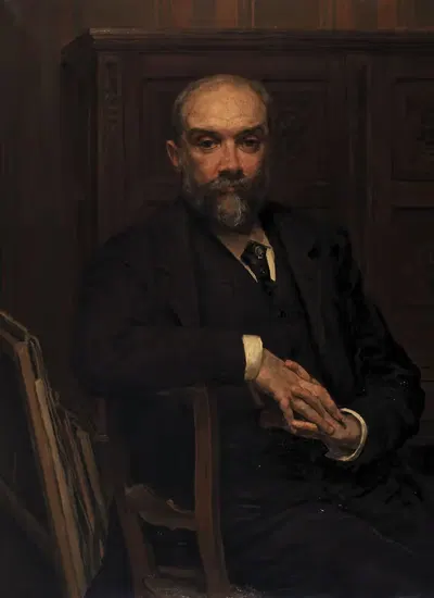 Portrait of the Architect Edmond De Vigne by Gustave Den Duyts, 1891 — digital art print download