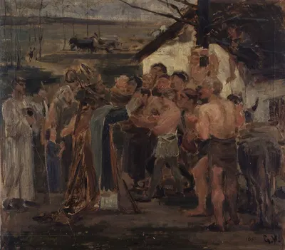 Святой Ливиниус во Фландрии (эскиз) by Гюстав Ванез, 1882 — digital art print download