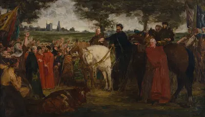 Славление Якова Артевельда (эскиз) by Гюстав Ванез, 1892 — digital art print download