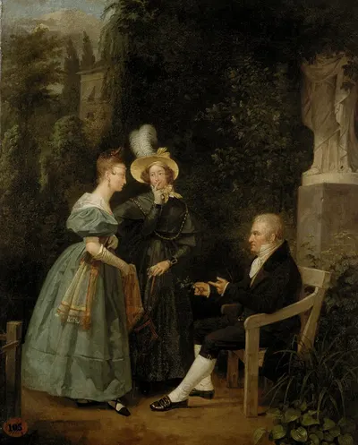 Нравоучительный урок by Анри Дилленс, 1832 — digital art print download