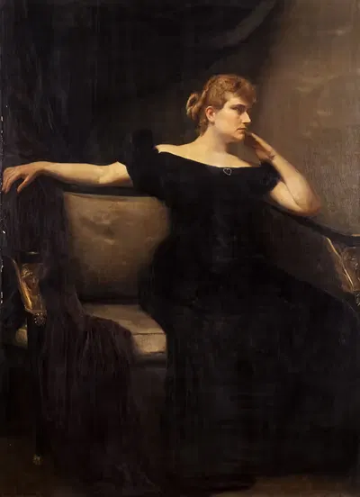 Portrait of Marquise Jeanne de Tallenay by Jacques de Lalaing, 1894 — digital art print download