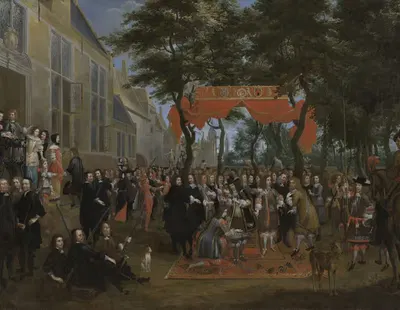 The Reception of Charles II and his Brothers by Jan Baptist van Meunincxhove, 1671 — digital art print download