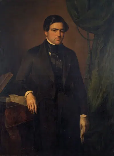 Portrait of Henri Fermond by Joseph Pauwels, 1843 — digital art print download