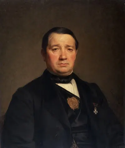 Portrait of Pierre Doelje by Joseph Pauwels, 1863 — digital art print download