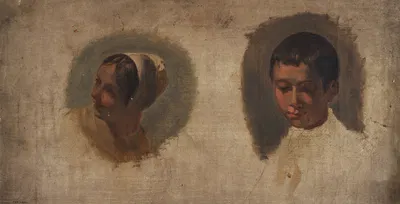 Heads (study) by Jozef Geirnaert — digital art print download