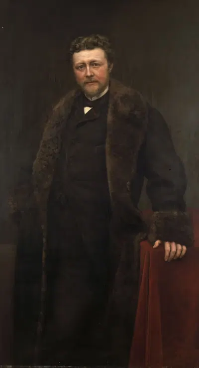 Портрет господина Л. Де Баст by Карел Де Кесел, 1884 — digital art print download