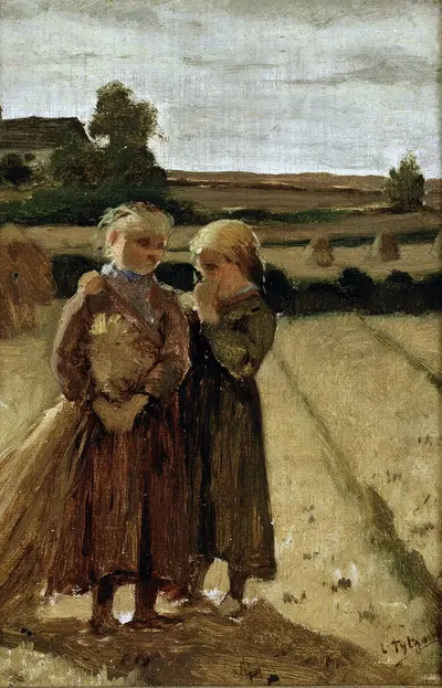 Girls in the Field by Louis Tytgadt — digital art print download