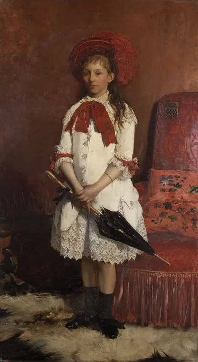 Портрет Инес де Керчове д'Эксерда by Луи Титгадт, 1883 — digital art print download