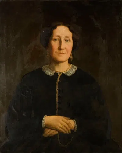 Portrait of Mrs Louis Tytgadt by Louis Tytgadt, 1868 — digital art print download