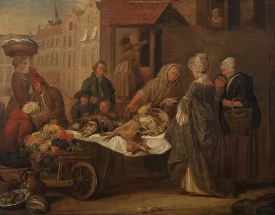 Рынок by Филипп Ламбер Жозеф Спруйт, 1770 — digital art print download