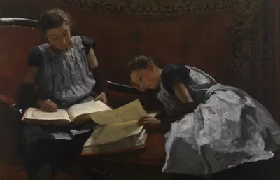 Портрет Элизабеты Каролины Арнценус (1881-1936) и Доры Вильгельмины Арнценус (1882-1956) by Виллем Бастиан Толен, 1881-1936…