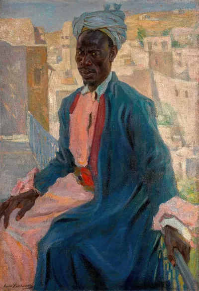 Мужской портрет, Дар эс-Салам by Арнольд Борисович Лаховский, 1932 — digital art print download