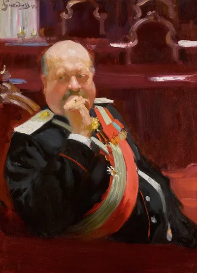 Portrait of Count Alexei Pavlovich Ignatiev by Boris Kustodiev, 1902 — digital art print download