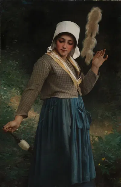Молодая крестьянка из Крез by Шарль Виктор Тирион — digital art print download