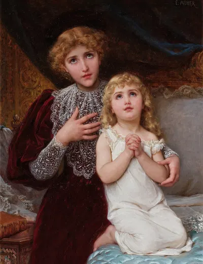 Evening Prayer by Émile Munier — digital art print download