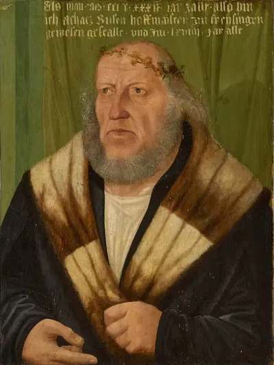 Portrait of Achaz Busch by Hans Schöpfer the Elder — digital art print download