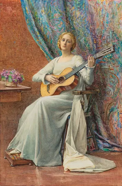 Мелодия by Генри Мейнелл Реам, 1902 — digital art print download