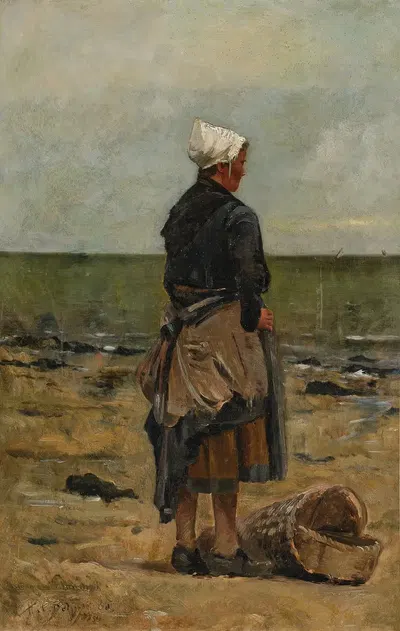 Сбор ракушек (Эскиз для Поletaise) by Ипполит Камиль Дельпи, 1885 — digital art print download