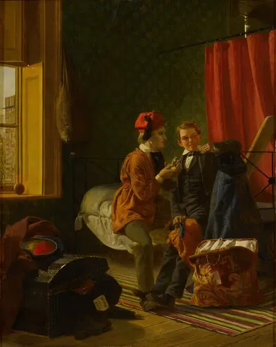Искушение by Джеймс Коллинсон, 1855 — digital art print download