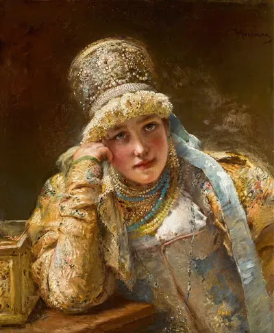 Боярина by Константин Егорович Маковский — digital art print download