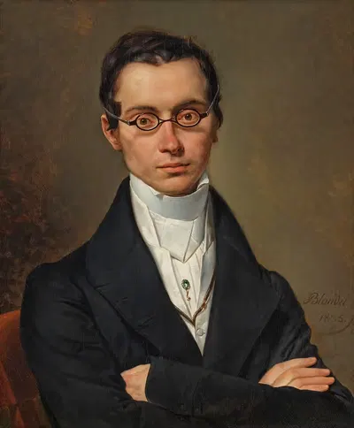 Портрет мужчины, якобы Шарля Виоlette by Мери-Жозеф Блондель, 1835 — digital art print download