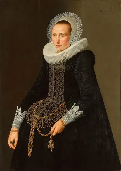 Portrait of a lady by Nicolaes Eliasz. Pickenoy, 1622 — digital art print download