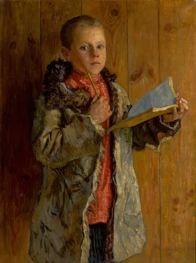 Сложное упражнение by Николай Богданов-Бельский, 1929 — digital art print download