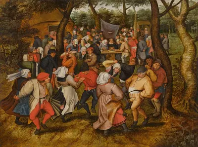 Уличный свадебный танец by Питер Брейгель Младший, 1621 — digital art print download