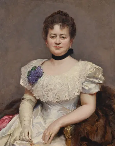 Портрет Терезы де Блуменштиель by Раймундо де Мадразо и Гаррета, 1882 — digital art print download