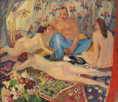 Mann im Harem by Albert Weisgerber, 1907 — digital art print download