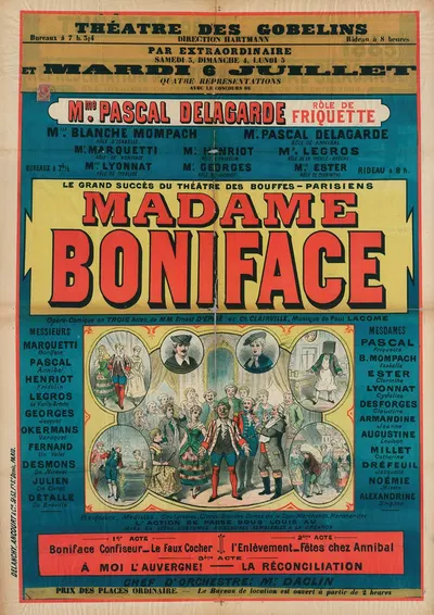 Madame Boniface by Imp. Delanchy & Cie, 1886 — digital art print download