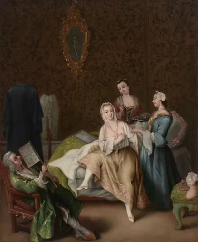 Il risveglio della dama (The waking of the lady) by Pietro Longhi — digital art print download