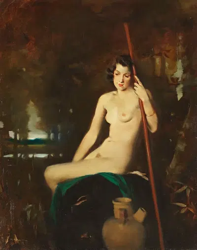 Лесная нимфа by Рудольф Ниссл, 1920 — digital art print download