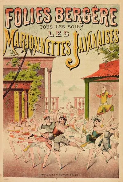 Folies-Bergere Tous Les Soirs Les Marionnettes Javanaises by Imp. Franc, 1880-1900 — digital art print download