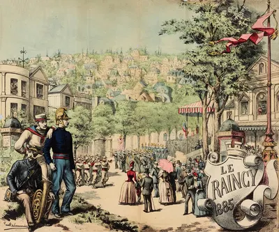 Le Raincy 1885 by Léon Sault, 1885 — digital art print download