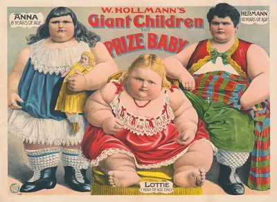 W. Hollmann's giant children and prize baby by Адольф Фридлендер Лит., 1902 — digital art print download