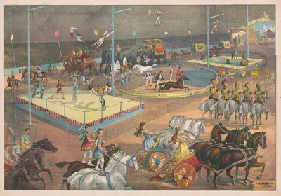 Circus show by Кэлверт Литографическая Компания, 1890 — digital art print download