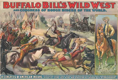 Buffalo Bill's Wild West and congress of rough riders of the world A congress of American Indians by Курьер Лито. Ко., 1899…