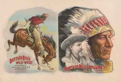 Buffalo Bill's wild west and congress of rough riders of the world by Курьер Лито. Ко., 1907 — digital art print download