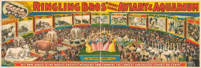Ringling Bros' – newly added aviary and aquarium … largest zoological exhibit on earth by Курьер Лито. Ко., 1898 — digital…