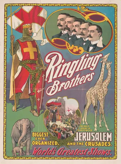 Ringling Brothers world's greatest shows … Jerusalem and the crusades by Курьер Лито. Ко., 1903 — digital art print download