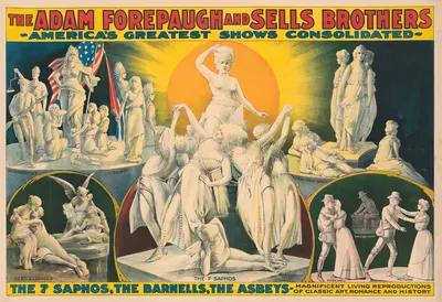 The Adam Forepaugh & Sells Brothers America's greatest shows consolidated. The 7 Saphos, the Barnells, the Asbeys… by…