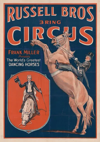 Frank Miller presents the world's greatest dancing horses by Donaldson Lith. Co — digital art print download