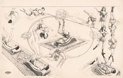 Acrobats by Рассел, Морган и Ко, 1900 — digital art print download